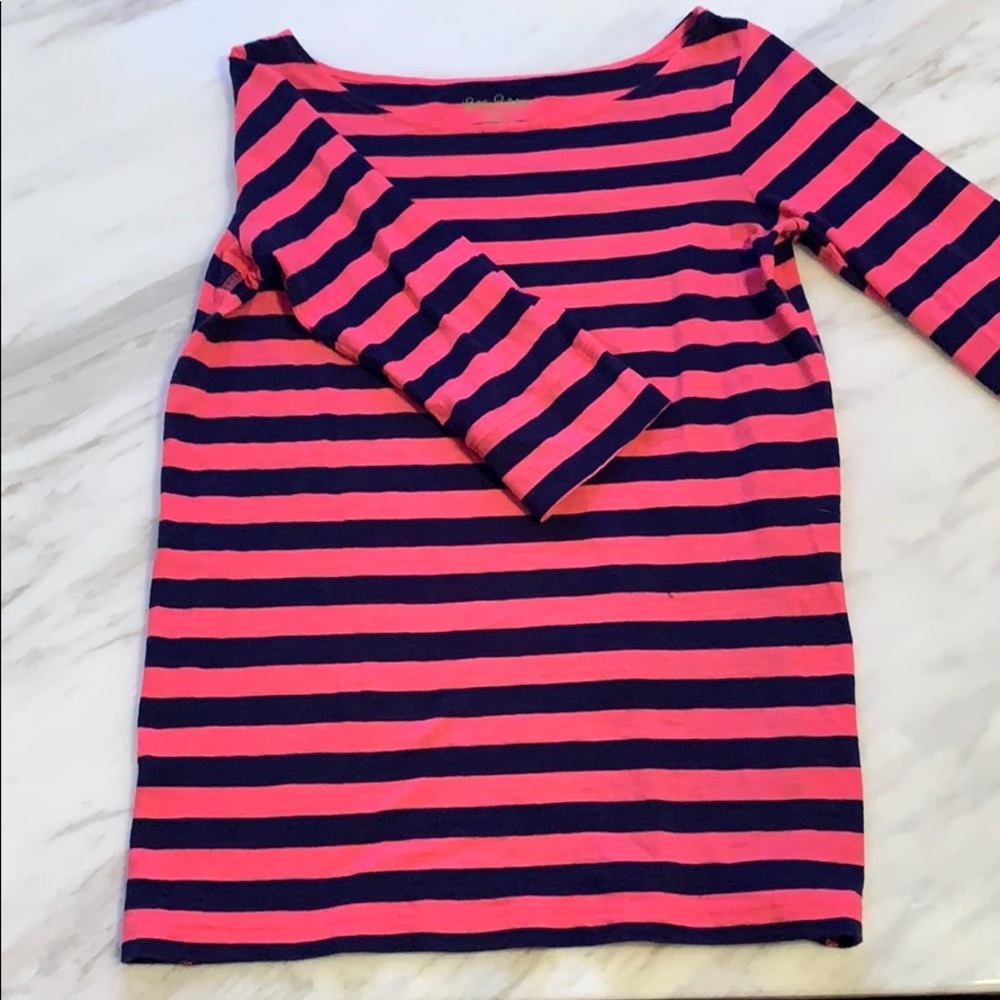 Lilly Pulitzer Boatneck shirt.